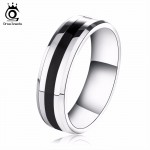 ORSA JEWELS New Arrival Stainless Steel Couple Ring Fashion Design Ring for Men and Women Popular Ring Free Shipping OTR03