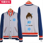 OW D.VA Maccree Soldier:76 Mei Lucio Mercy Reaper Hanzo Unisex Cosplay Baseball Jacket Free Shipping