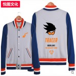 OW D.VA Maccree Soldier:76 Mei Lucio Mercy Reaper Hanzo Unisex Cosplay Baseball Jacket Free Shipping