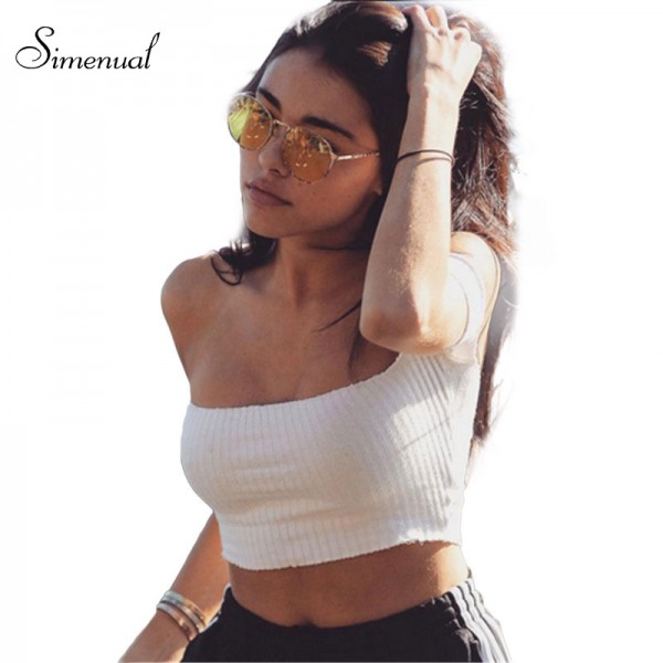 Off shoulder crop top women's t-shirts summer top fashion 2017 fitness slim sexy hot short t shirt cropped tops slash t-shirt