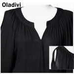 Oladivi 5XL Plus Size Women Chiffon Dresses 2017 Summer Off Shoulder Lantern Sleeve Elastic Slim Waist Pleated Short Mini Dress