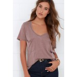 Olive Green Tops PocketStyle Woman Relaxes In Bulk Summer V-neck T-shirts Pure Short Sleeve Basic Tee