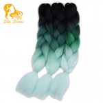 Ombre  kanekalon jumbo braiding hair 24inches synthetic two tone high temperature fiber jumbo braid hair