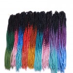 Ombre 20'' Crochet Braid Hair Synthetic Dread Lock Extensions 20 Strands Ombre Kanekalon Braiding Hair Havana Crochet Hairstyles