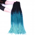 Ombre 20'' Crochet Braid Hair Synthetic Dread Lock Extensions 20 Strands Ombre Kanekalon Braiding Hair Havana Crochet Hairstyles