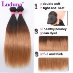 Ombre Brazilian Virgin Hair Straight 4Pcs Lot Two Tone Ombre Brazilian Hair Bundles Ombre Hair Extensions Virgin Straight Hair