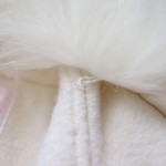 Original 2016 Brand Autumn Winter Plus Size Removable Fur Collar Elegant Formal Double Breast Skirt Wool Long Women Coat White