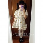 Original design Japanese soft sister [Trojan Bear ] playful retro vintage dress Cute Peter Pan collar Dress