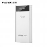 PISEN 18650 Power Bank 20000mah LCD External Battery Portable Mobile Fast Charger Dual USB Powerbank for iPhone 6 Samsung Tablet