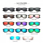 POLYREAL Classic Women Square Polarized Sunglasses Men Brand Designer Fashion Mirror Sun Glasses UV400 Rays For Driving