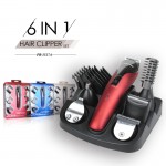 PRITECH Professional Hair Trimmer 6 In 1 Hair Clipper  Shaver Sets Electric Shaver Beard Trimmer Hair Cutting Machine