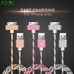 PZOZ For iphone 4 Cable 30 pin Charger Adapter Original USB Cabel Fast Charger For iphone 4s 4 s 3GS iPad iPod Nano / Touch