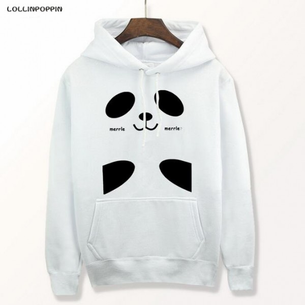 Panda Hoodies Men & Women Unisex Hooded Fleece Pullovers New 2017 Cute Kawaii Hoodie Free Shipping