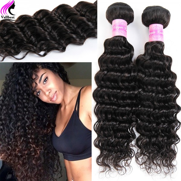 Peruvian Deep Wave 4 Bundles Peruvian Virgin Hair Deep Wave Peruvian Deep Curly Weave Human Hair Curly Hair Wet And Wavy Curly