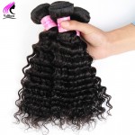 Peruvian Deep Wave 4 Bundles Peruvian Virgin Hair Deep Wave Peruvian Deep Curly Weave Human Hair Curly Hair Wet And Wavy Curly