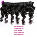 Peruvian Virgin Hair Loose Wave 4 Bundles Peruvian Loose Wave Virgin Hair Human Hair Weave Extension Aliexpress UK Wavy Hair