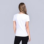 PinHe New2016 Brand Summer Clothing Treble Clef printed t shirts women Blusa Funny Music Note pattern Tee shirts femme tops