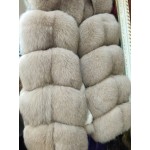 Pink Java QC8046 BIG SALE FREE SHIPPING  hot new  natural fox fur long vest  real fox fur gilet winter high quality women fox 