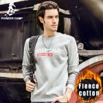 Pioneer Camp 2016 fashion fleece thicken hoodies men warm 100%cotton brand clothing casual male hoody shark men sweatshirt  XXXL