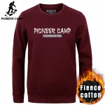 Pioneer Camp 2016 new fashion mens hoodies fitness cotton casual pullover men brand clothing thicken fleece male sweatshirt