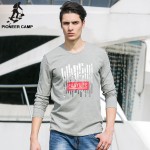 Pioneer Camp 2017 New Autumn Spring Mens Long Sleeve T shirt Brand clothing Men Long-Sleeved T-Shirt Male Printed Tshirt 620031