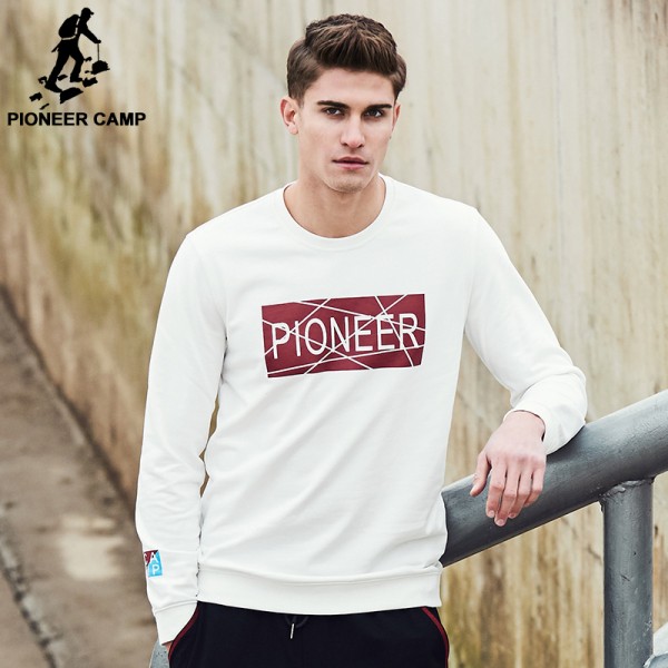 Pioneer Camp 2017 New Spring sweatshirt men brand clothing fashion male hoodies top quality casual tracksuit for men AWY702008