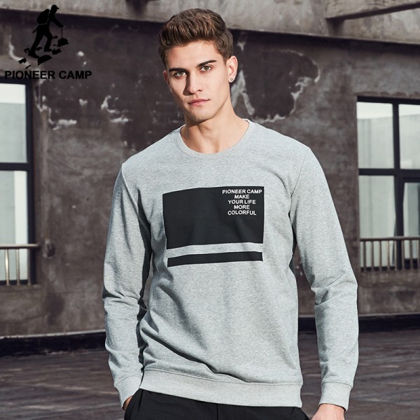 Pioneer Camp 2017 New arrival Spring hoodies men brand clothing fashion pullover sweatshirt men casual male tracksuit AWY702017