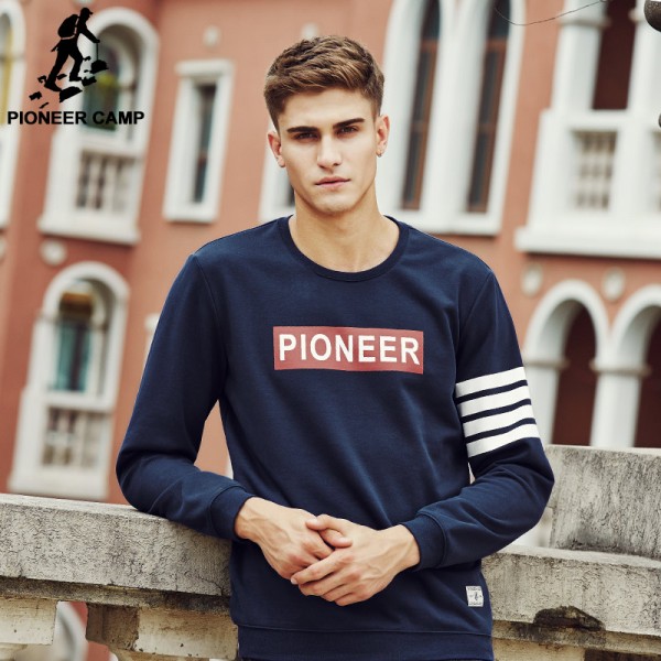 Pioneer Camp 2017 New fashion brand high quality mens hoodies  causal unique print male clothing spring autumn swear  622108