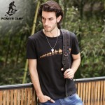 Pioneer Camp 2017 famous brand short men t shirt camel print quality cotton fashion loose men t-shirt o-neck plus size 305009