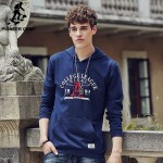 Pioneer Camp 2017 new autumn men Hip hop hoodies blue pullover casual men's coat male street hoody hoodies  brand clothing