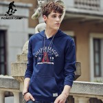 Pioneer Camp 2017 new autumn men Hip hop hoodies blue pullover casual men's coat male street hoody hoodies  brand clothing