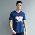 Pioneer Camp 2017 summer new men t shirt print short sleeve 100%cotton mens tshirt breathable men clothing straight tops tee