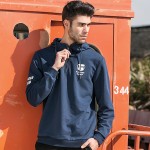 Pioneer Camp Brand 2017 Spring Blue Hooded Sweatshirt Men New Fashion Men Pullover Hooded Cotton Casual Hooded Jacket Men 620200