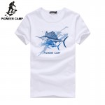 Pioneer Camp Free shipping 2017 new mens t shirt short sleeve fitness  active tshirt  male t-shirt cotton soft print 622059