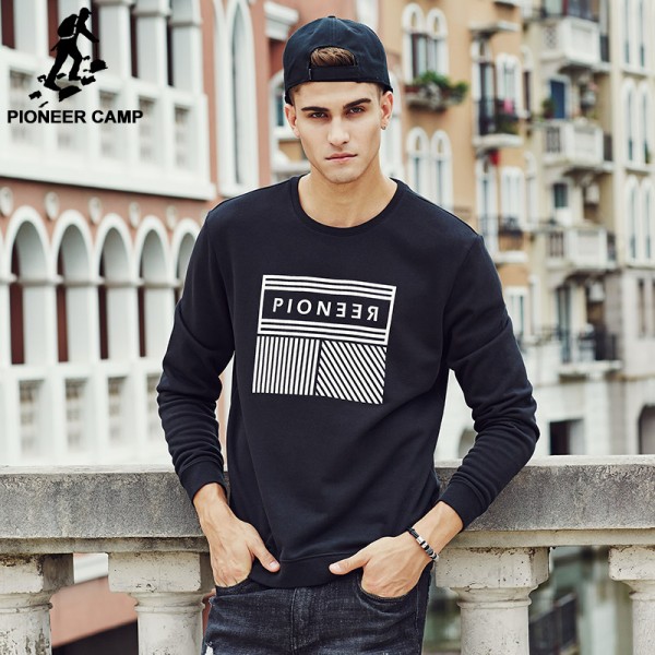 Pioneer Camp Men Hoodies 2017 Band new design casual Spring Hoodies Men Fashion Sweatshirts male Masculine Top quality 699030