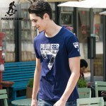 Pioneer Camp New Arrival Summer Men T-shrit Short Sleeve Cotton Tops O-neck Male Tee Plus Size for Big and Tall Dark Blue 655007