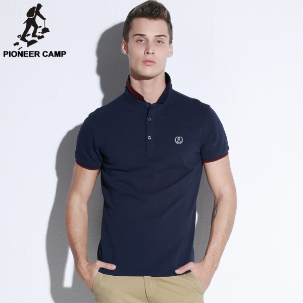 Pioneer Camp New Polo Shirt Men Mesh Mens Polo Shirt Man Short Sleeve Solid Polo Shirt Male Polo Shirts Brand Clothing 505111