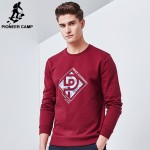 Pioneer Camp New sweatshirts men brand-clothing fashion printed hoodies male top quality casual men tracksuit red blue AWY701018