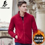 Pioneer Camp autumn winter warm sweatshirts men brand clothing solid thick fleece hoodie male top quality causal fashion 622202