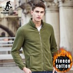 Pioneer Camp autumn winter warm sweatshirts men brand clothing solid thick fleece hoodie male top quality causal fashion 622202