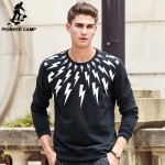 Pioneer Camp hip hop hoodies for men brand hoodie top quality male black lighting sweatshirts fashion casual printed 622169