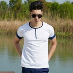 Pioneer Camp.2017 new fashion summer mens t shirt short sleeve elastic slim fit white t-shirt cotton comfort men clothing622037