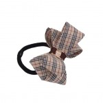 Plaid Hair Rope fashion Children Elastic HairBands Rubber Girls Headwear Women Hair Accessories  Bowknot Scrunchy