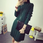 Plus Size Loose vestidos 2016 sale women dress cosy Slim o-neck long sleeve knitted Spring Summer dress Vestido de festa