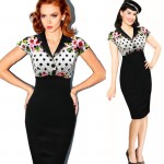 Plus Size S-XXXL,2016 Women Sexy Print Patchwork Casual Summer Dress,Vestidos De Fiesta Cocktail Party Bodycon Pencil Dresses