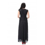 Plus Size Sexy Black Lace Dress 2017 New Arrival Women Elegant Patchwork Sleeveless Hollow Out Maxi Long Party Dress 4XL 5XL 6XL