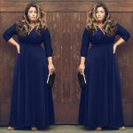 Plus Size Women Clothing 3XL New Autumn V-neck Party Long Dress Big Size Casual Slim Bodycon Maxi Dress Robe vestido longo MK378