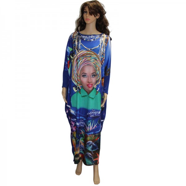 Plus size women dress african clothing dashiki dress oversized summer femmes vestidos sparkly bazin riche robe