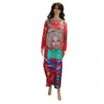 Plus size women dress african clothing dashiki dress oversized summer femmes vestidos sparkly bazin riche robe