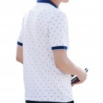 Polo Shirt Men Summer 100% Cotton Printed POLO Shirts Brands Short Sleeve Camisas Polo Stand Collar Male Polo Shirts 3XL,EDA377